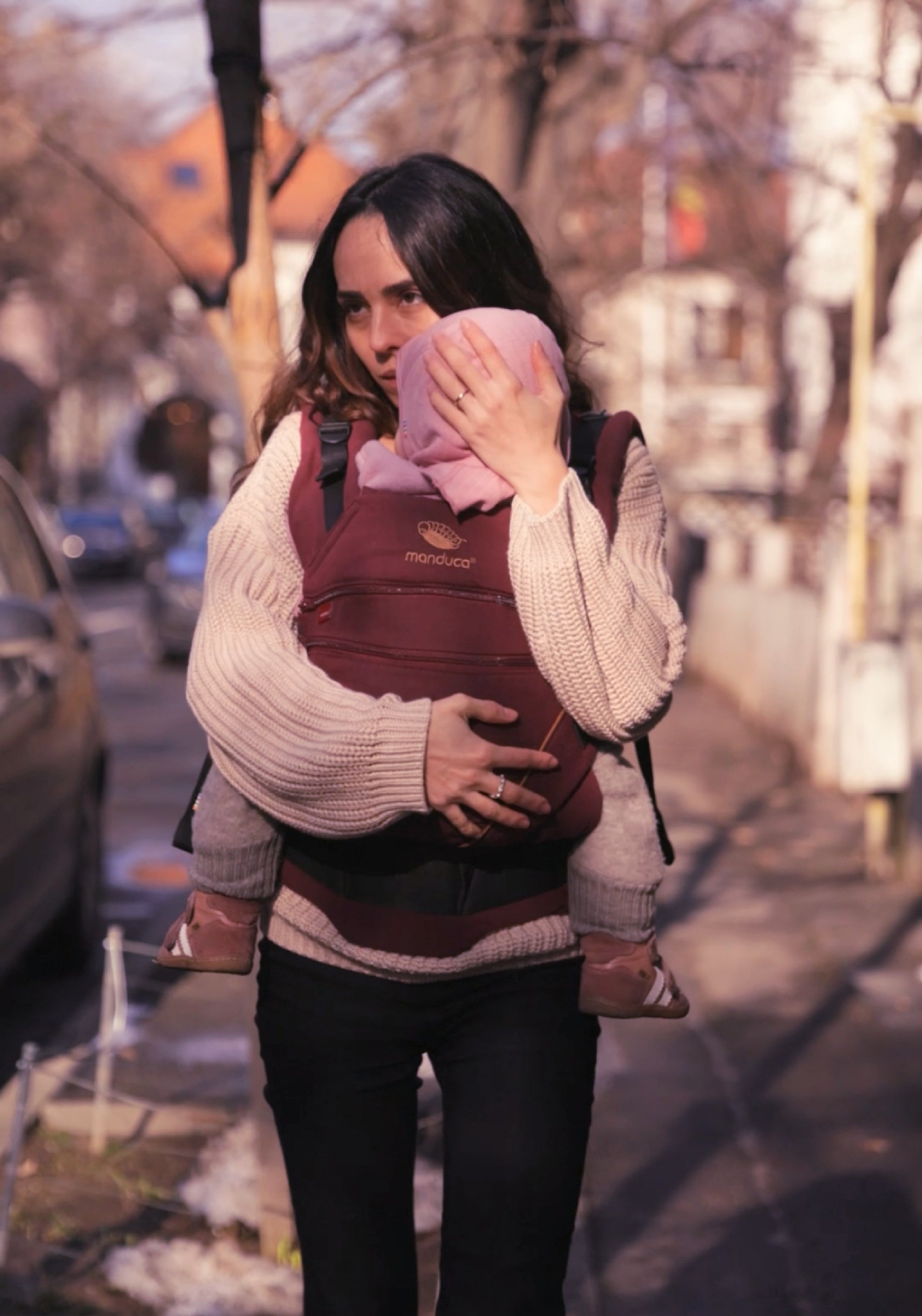 Pulover Chunky tricotat femei din bumbac - Moon