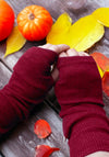Manșete din lână merinos - Wild Pomegranate