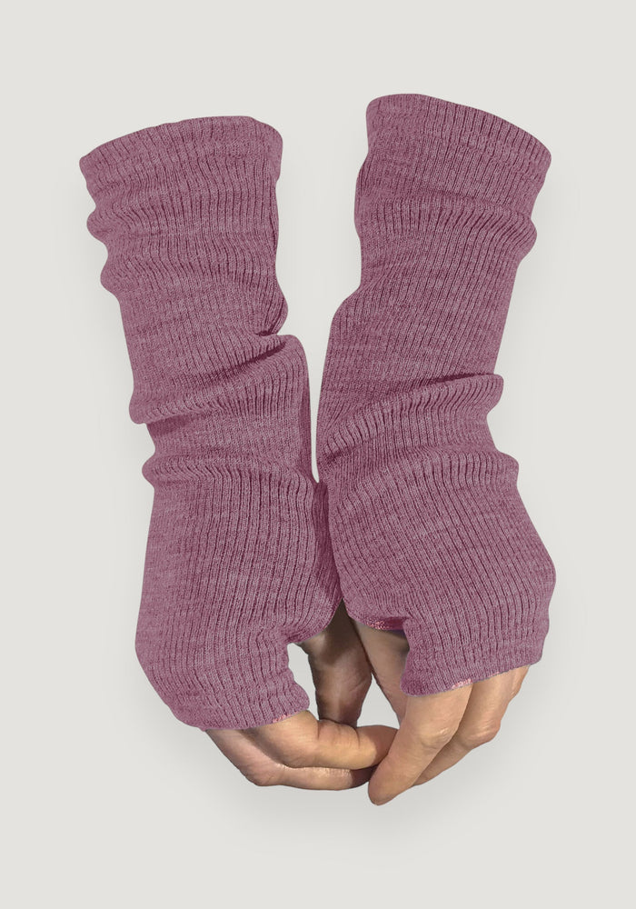 Manșete lână merinos (copii și femei) - Vintage Pink MaM HipHip.ro