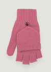 Mănuși cu clapetă lână merinos - Dusty Pink 3