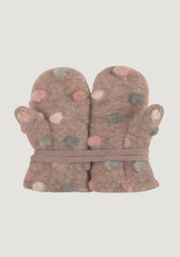 Mănuși din lână fiartă - Cashmere Dots
