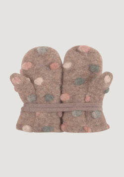 Mănuși din lână fiartă - Cashmere Dots