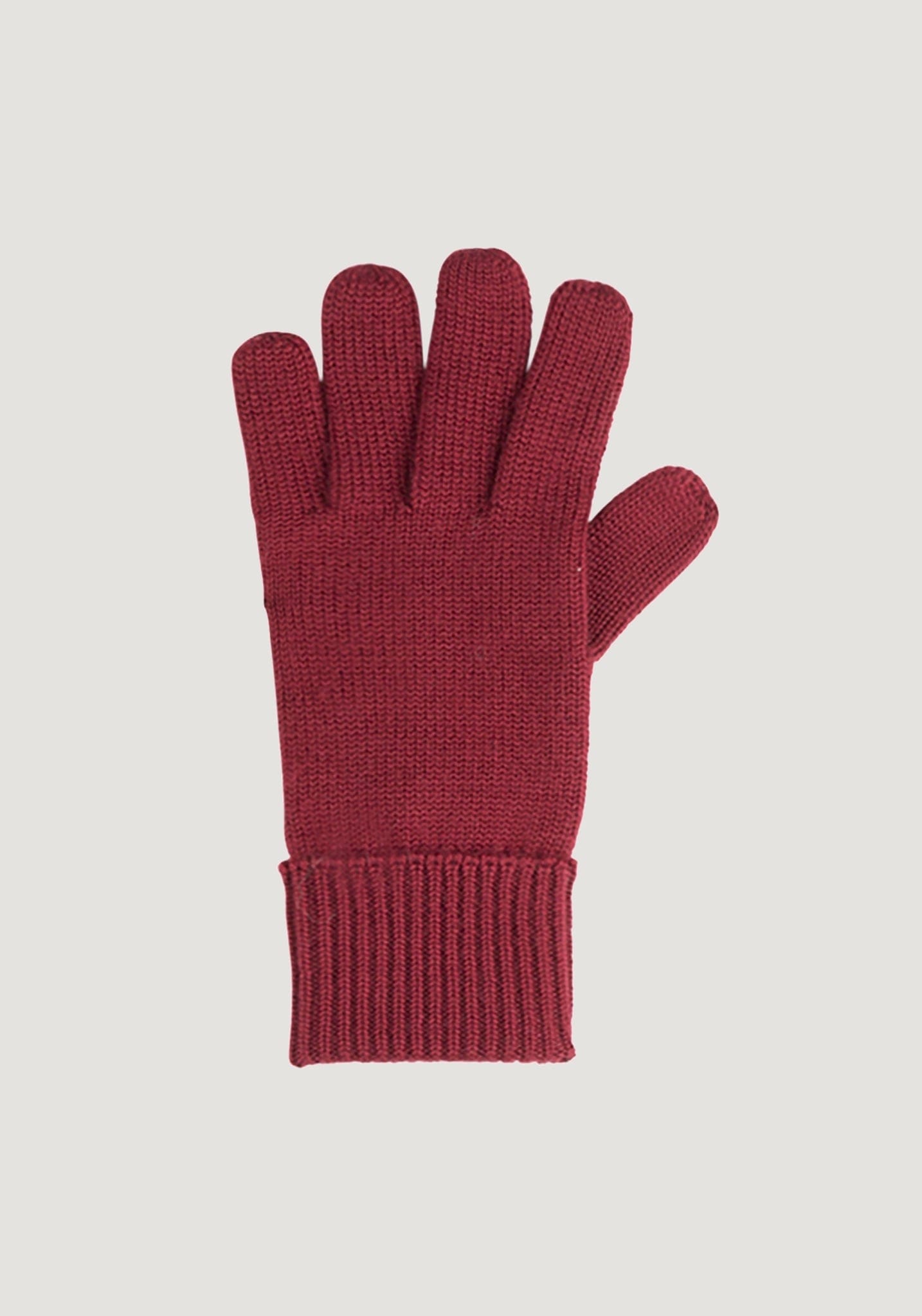 Mănuși femei din lână merinos - Wine Red Pure Pure HipHip.ro