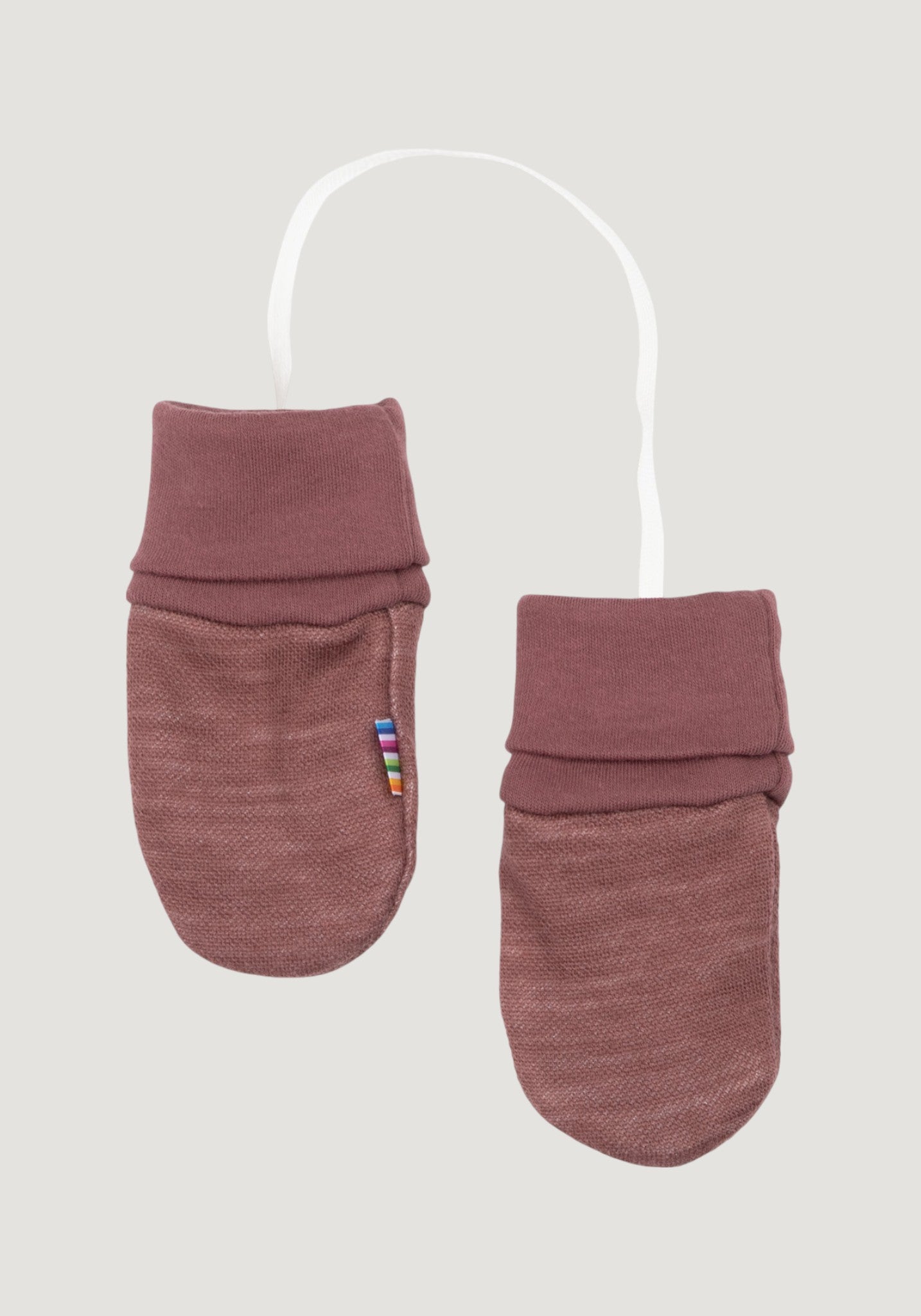 Mănuși din lână merinos și bambus - Goose Dark Rose