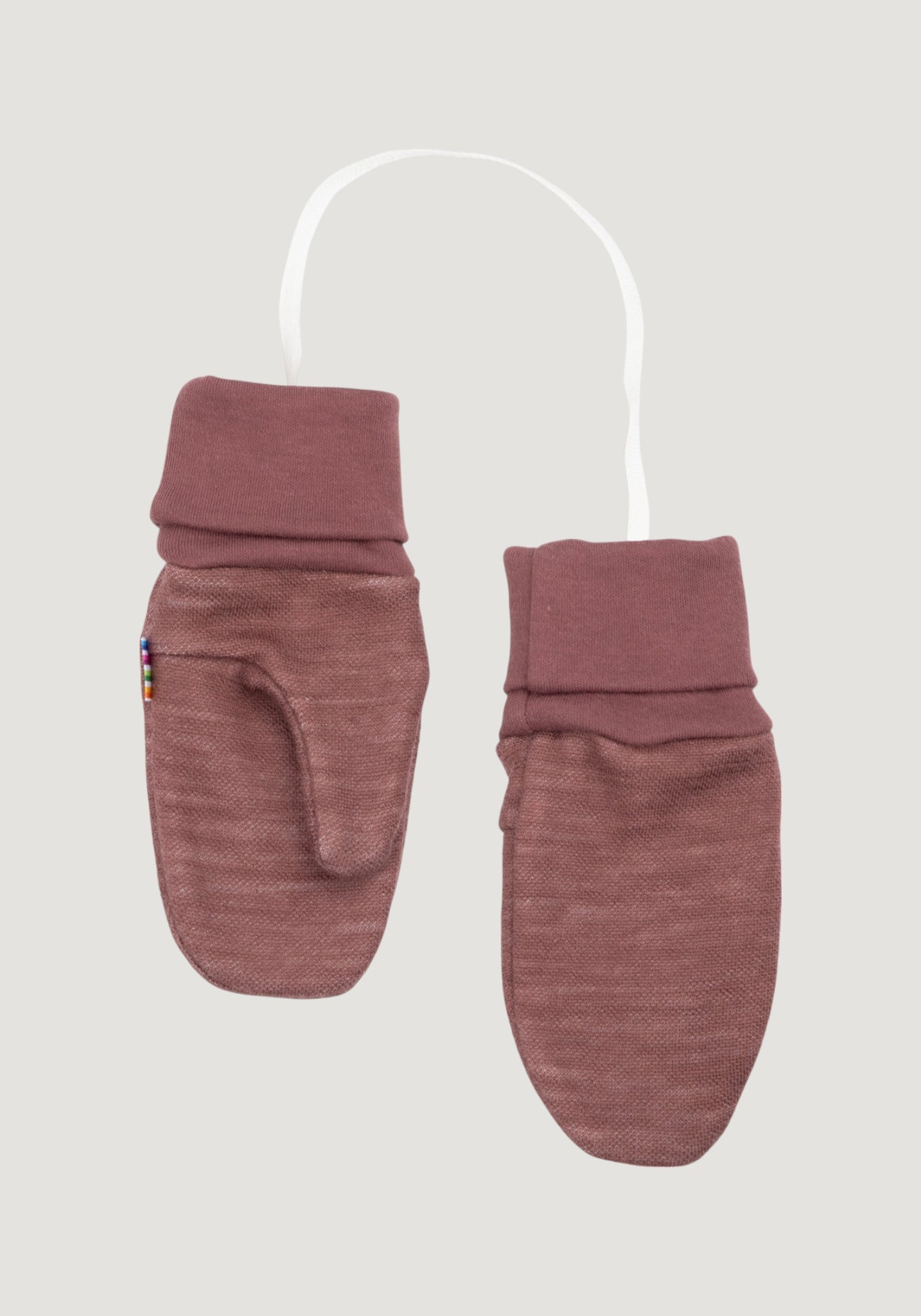 Mănuși din lână merinos și bambus - Goose Dark Rose