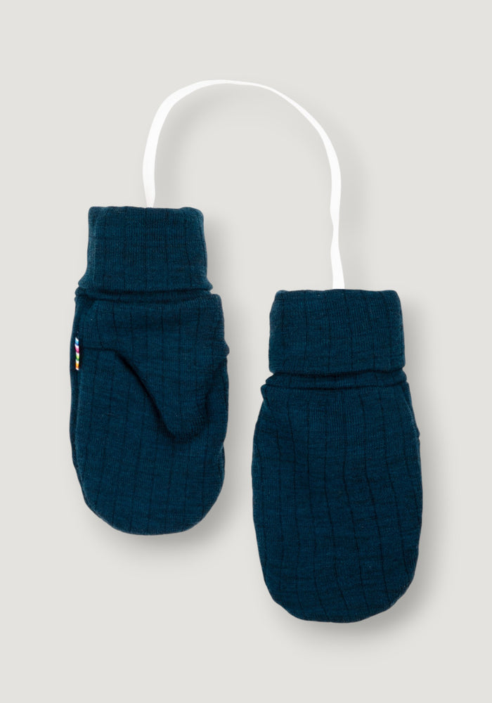 Mănuși dublate lână merinos - Basic Dark Turquoise 70-80