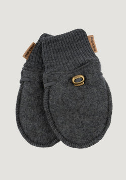 Mănuși fleece din lână merinos - Anthracite Melange