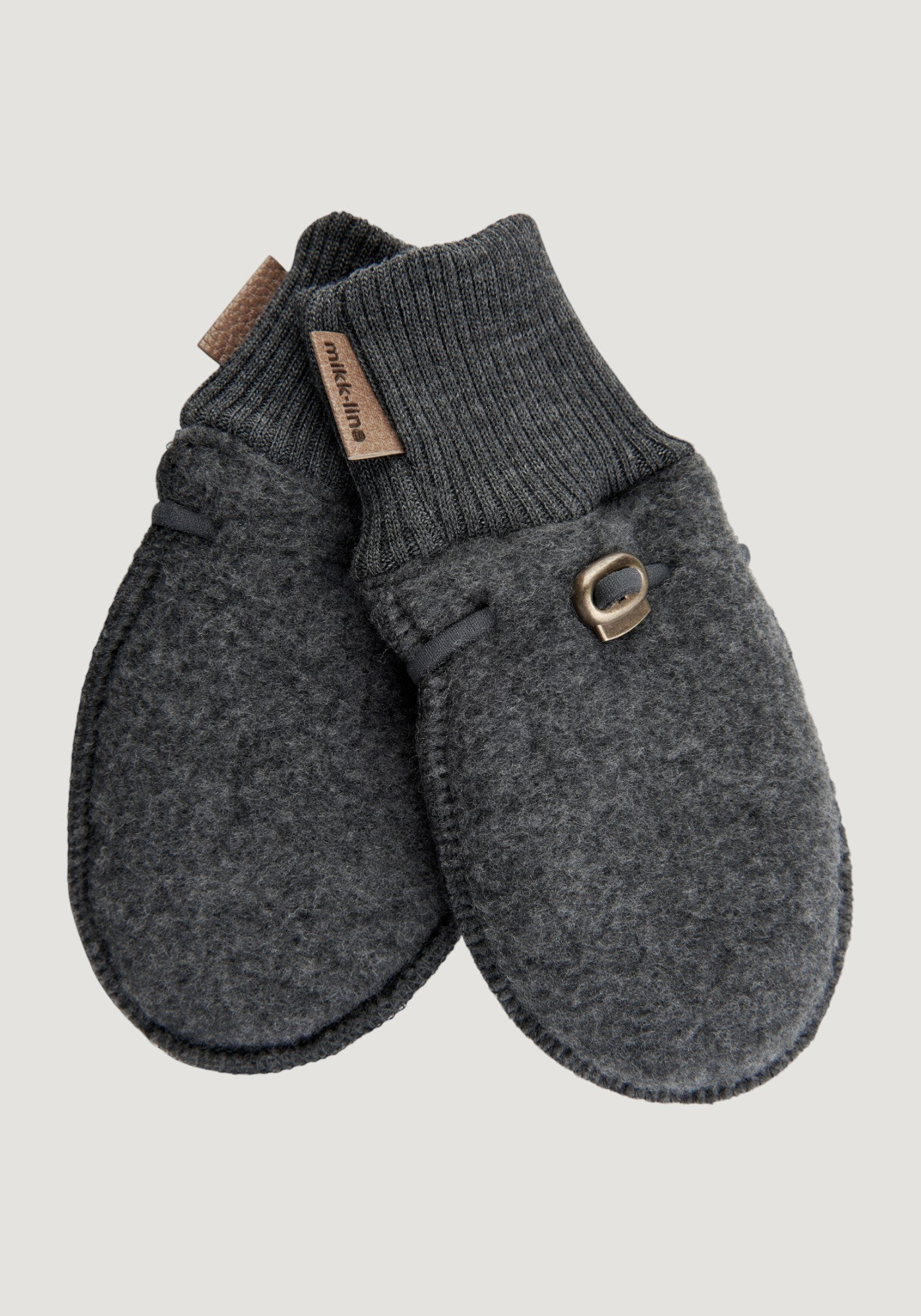 Mănuși fleece din lână merinos - Anthracite Melange