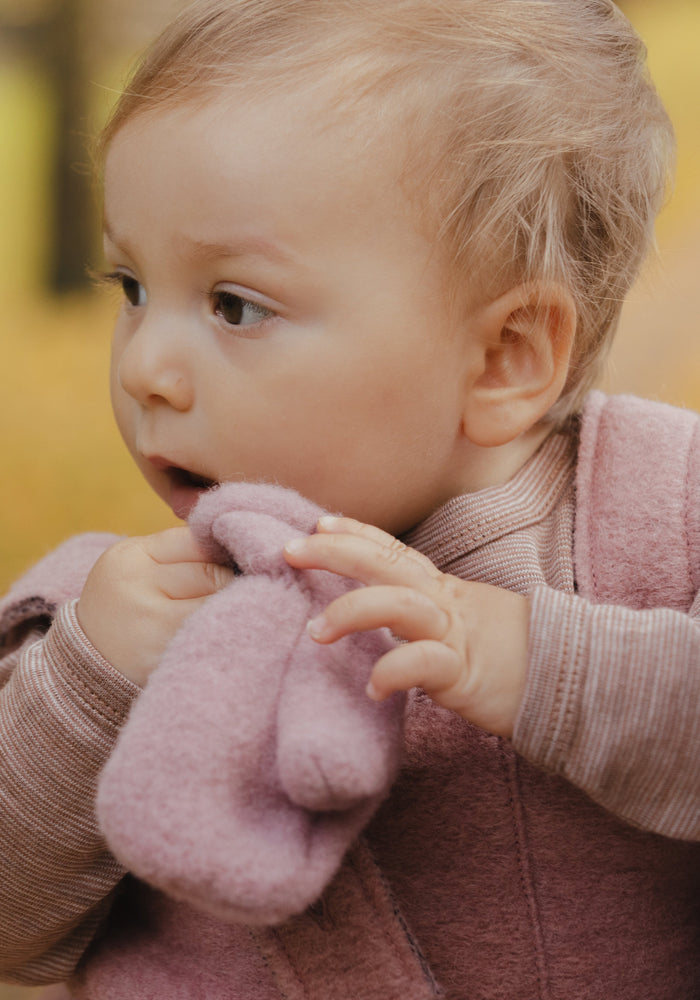 Mănuși fleece din lână merinos - Shadow Rose Pure Pure HipHip.ro