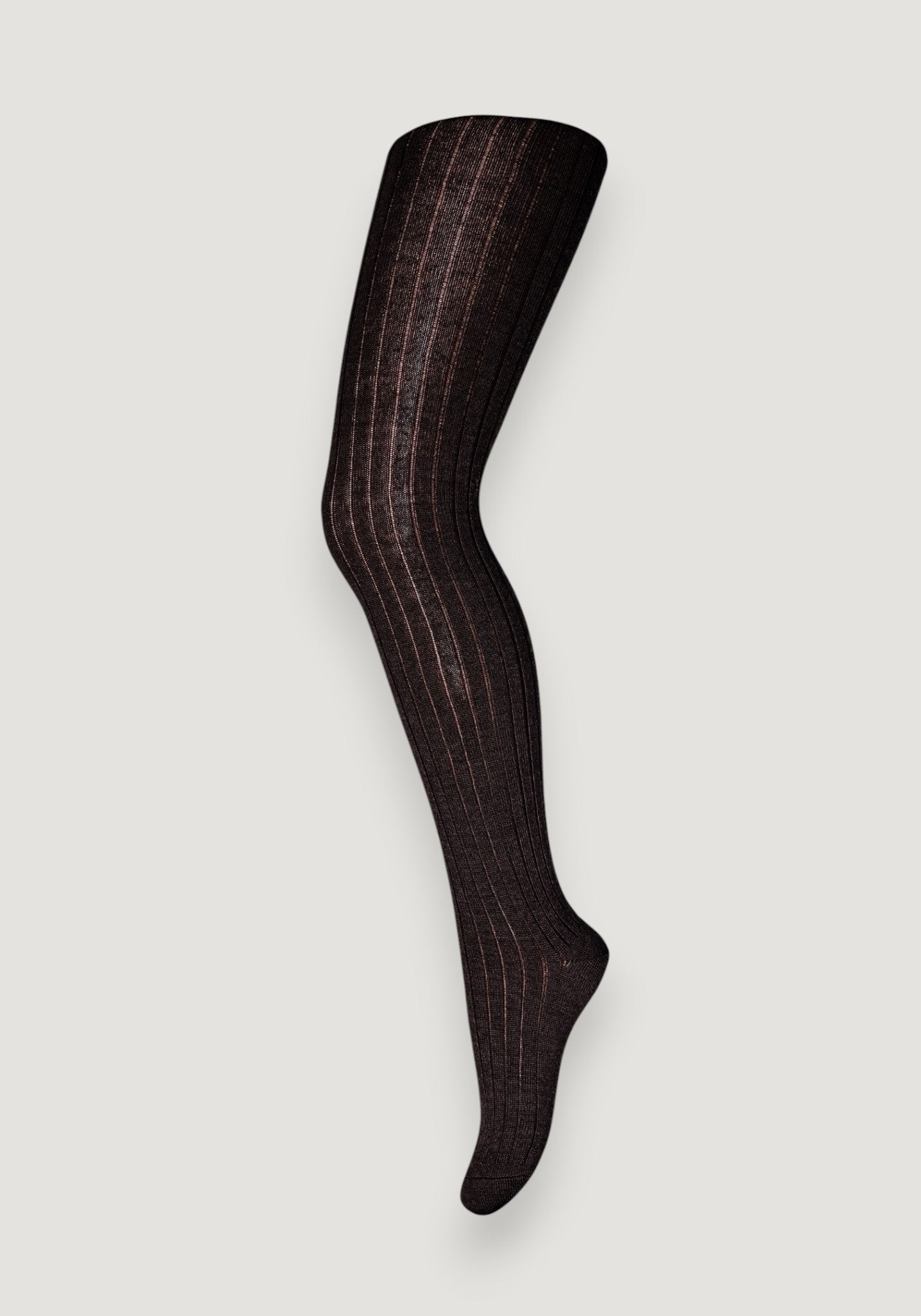 Dres Rib din lână merinos - Black 90