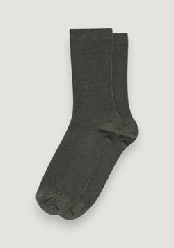 Șosete extrafine FineRib din lână merinos - Dusty Ivy 37-39