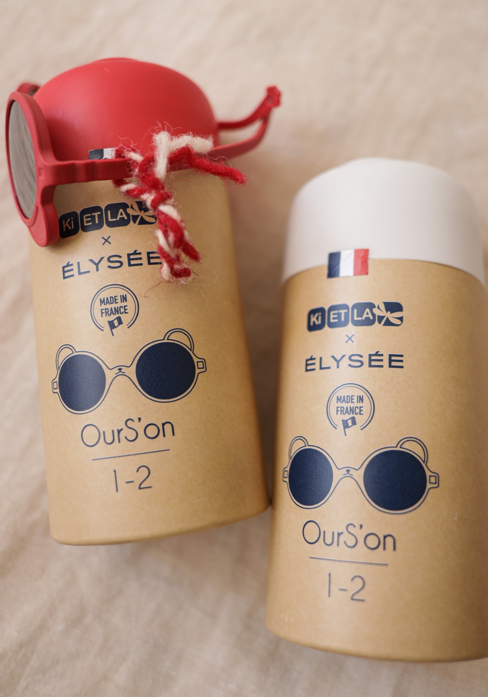 Ochelari de soare 0-4 ani - Ourson Elysee Red
