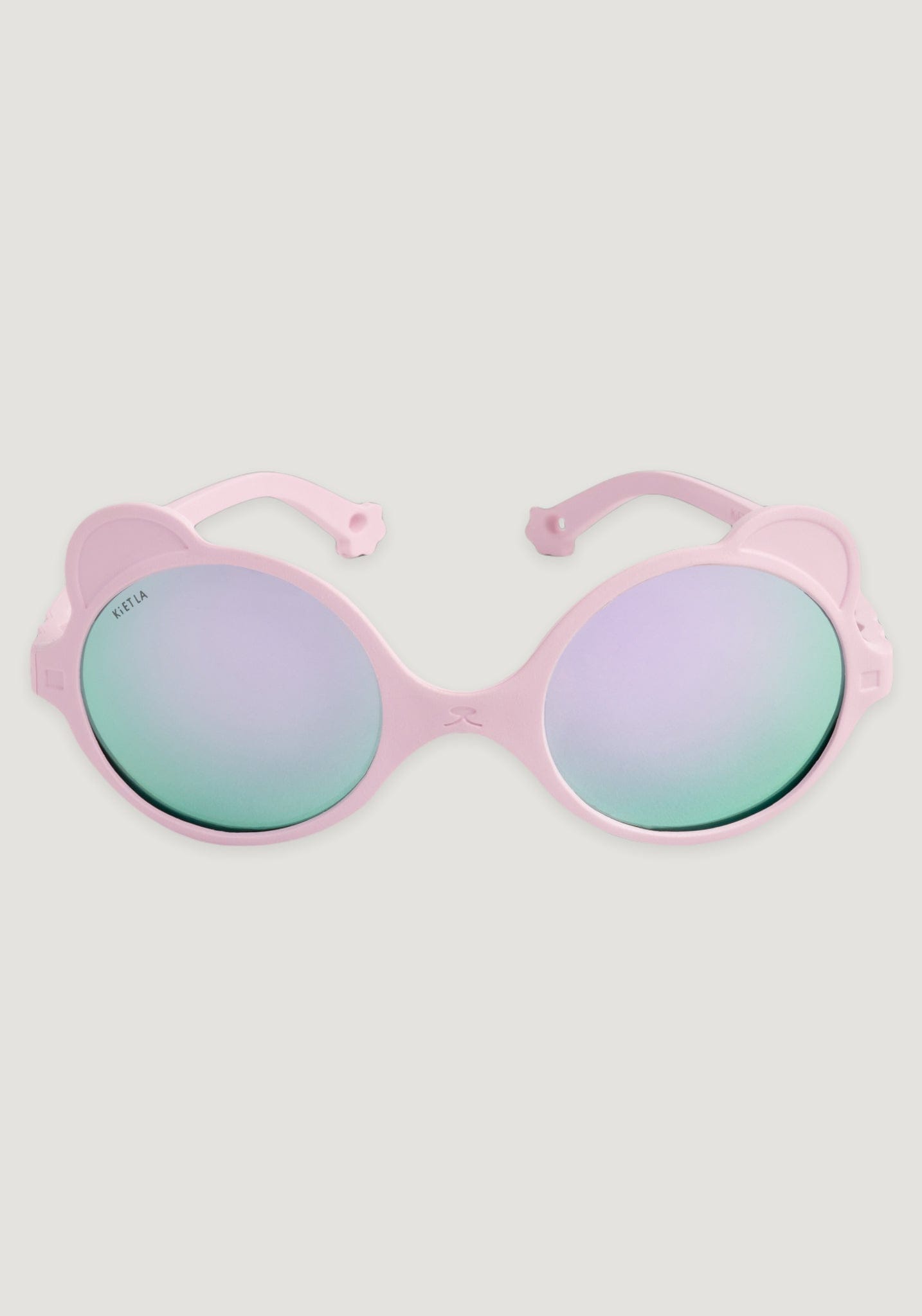 Ochelari de soare Mirror 0-4 ani - Ourson Light Pink Ki ET LA HipHip.ro