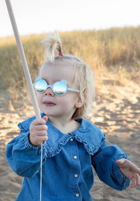 Ochelari de soare Mirror 0-4 ani - Ourson Sky Blue Ki ET LA HipHip.ro