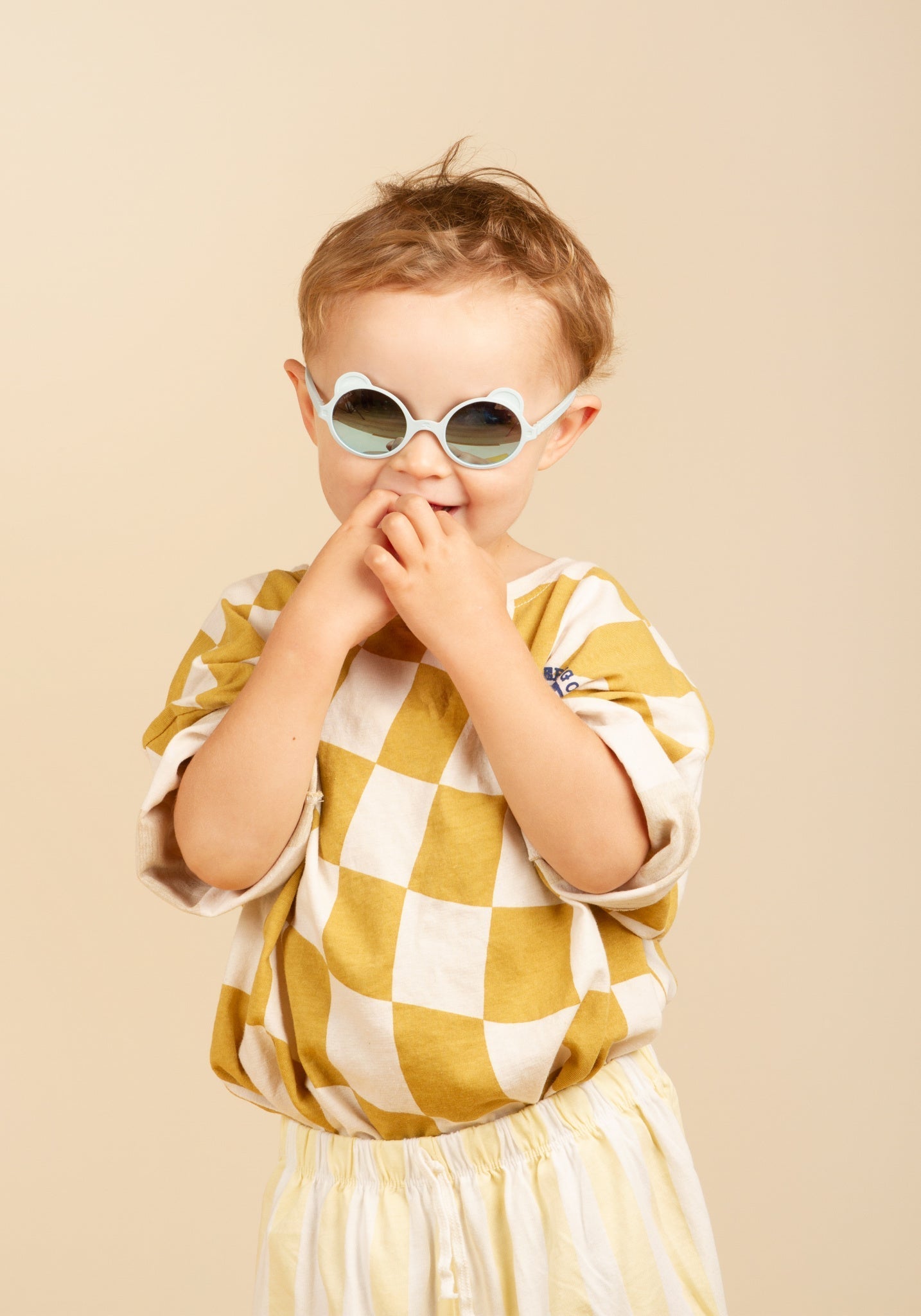 Ochelari de soare Mirror 0-4 ani - Ourson Sky Blue Ki ET LA HipHip.ro