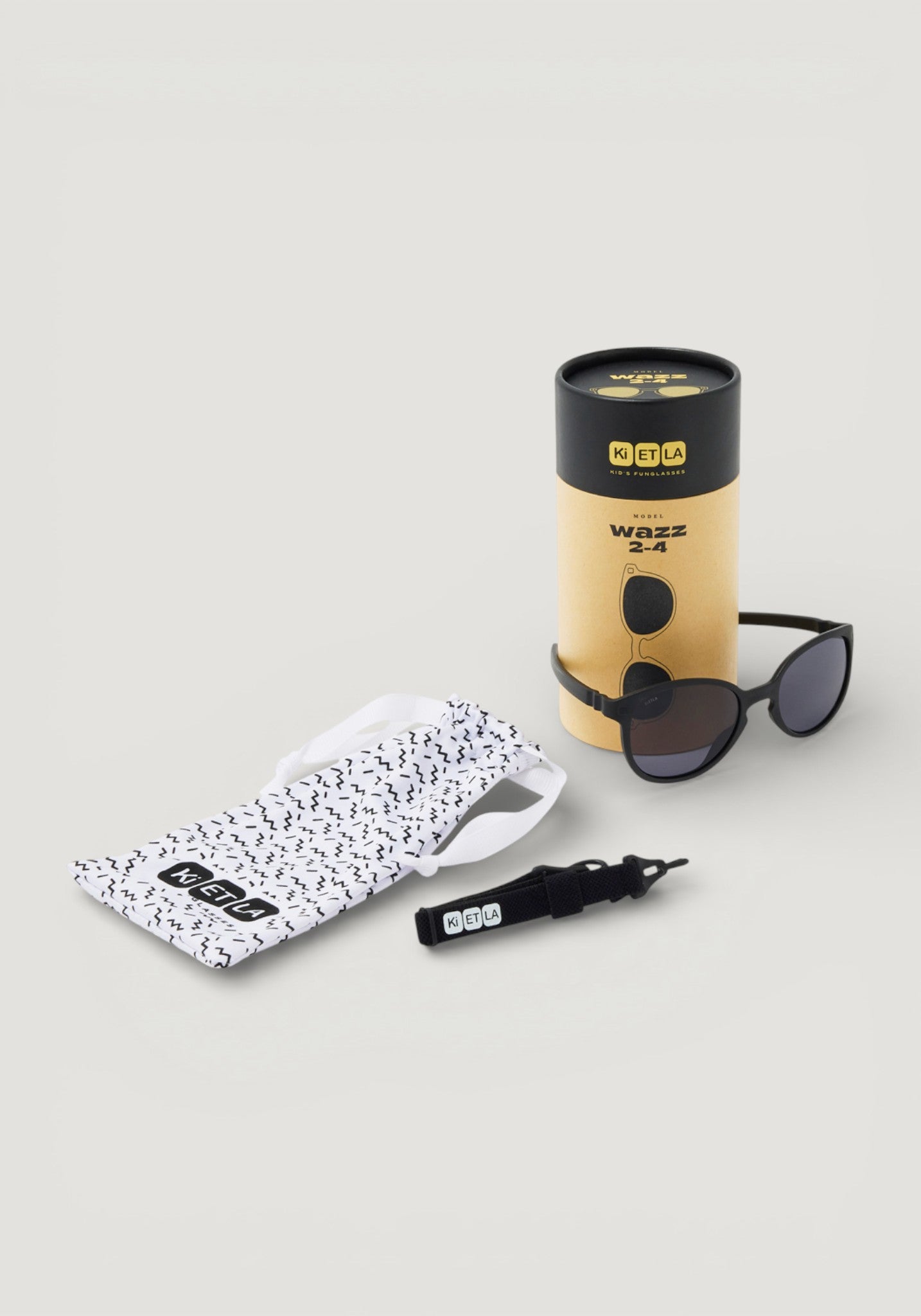 Ochelari de soare 0-4 ani - Wazz Black