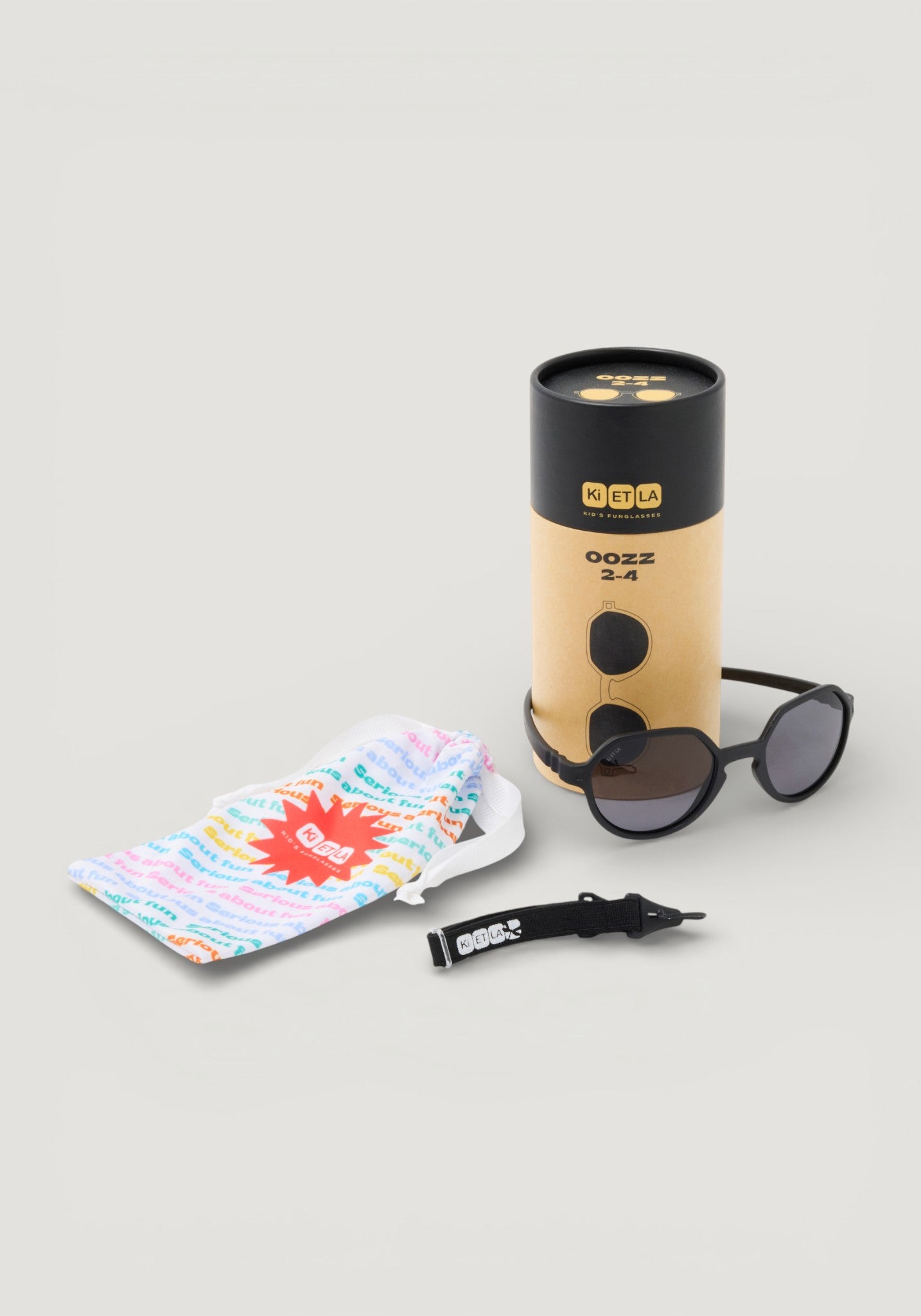 Ochelari de soare 1-4 ani - Oozz Black