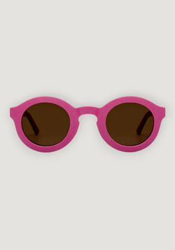 Ochelari de soare 4-8 ani - Round Rasberry Cream HipHip.ro
