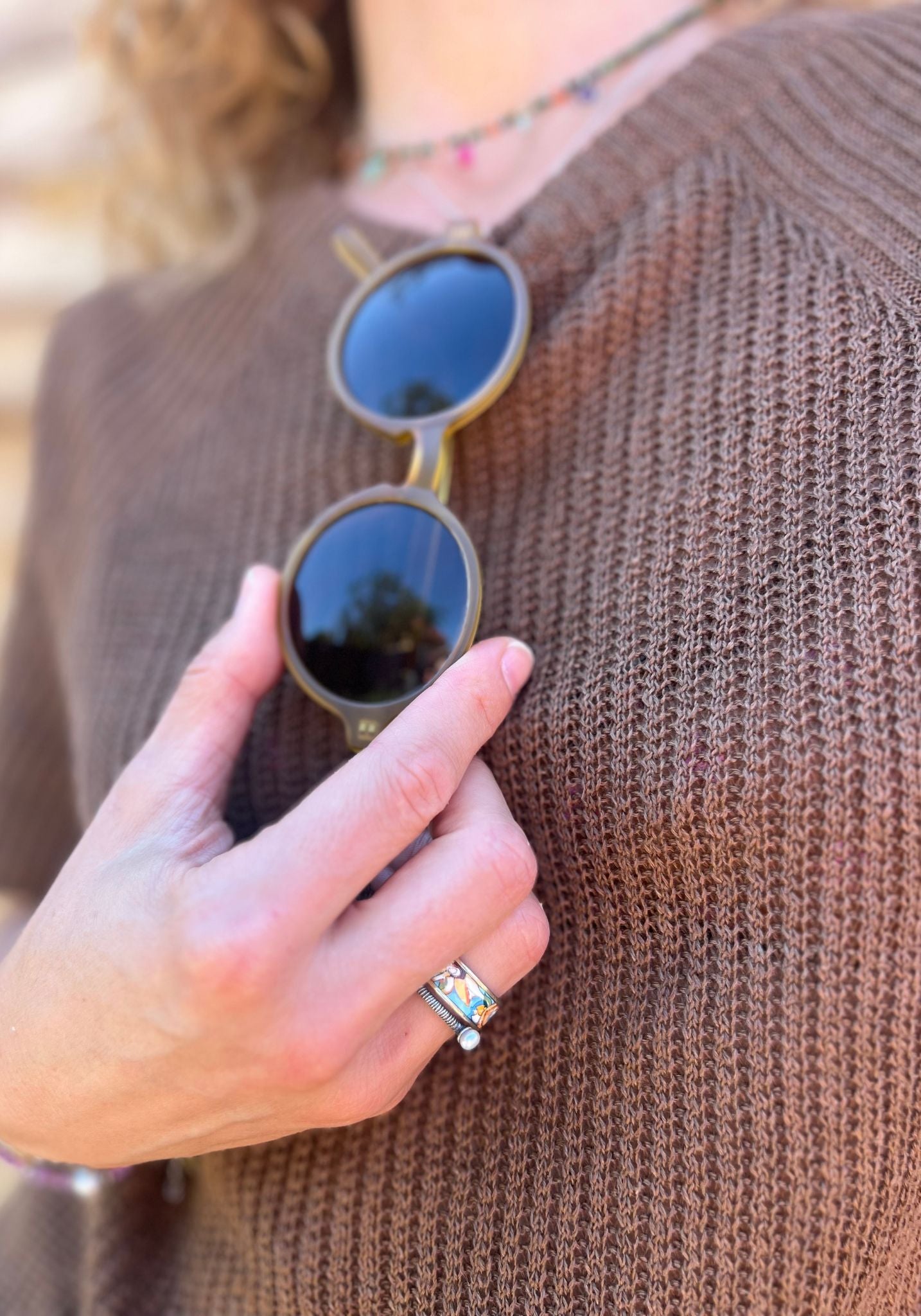 Tricou femei din in - Elodie Brown