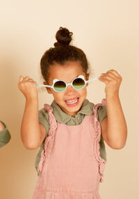 Ochelari de soare Mirror 0-4 ani - Ourson Almond Green Ki ET LA HipHip.ro