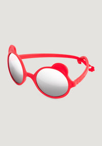 Ochelari de soare Mirror 0-4 ani - Ourson Elysee Red Ki ET LA HipHip.ro