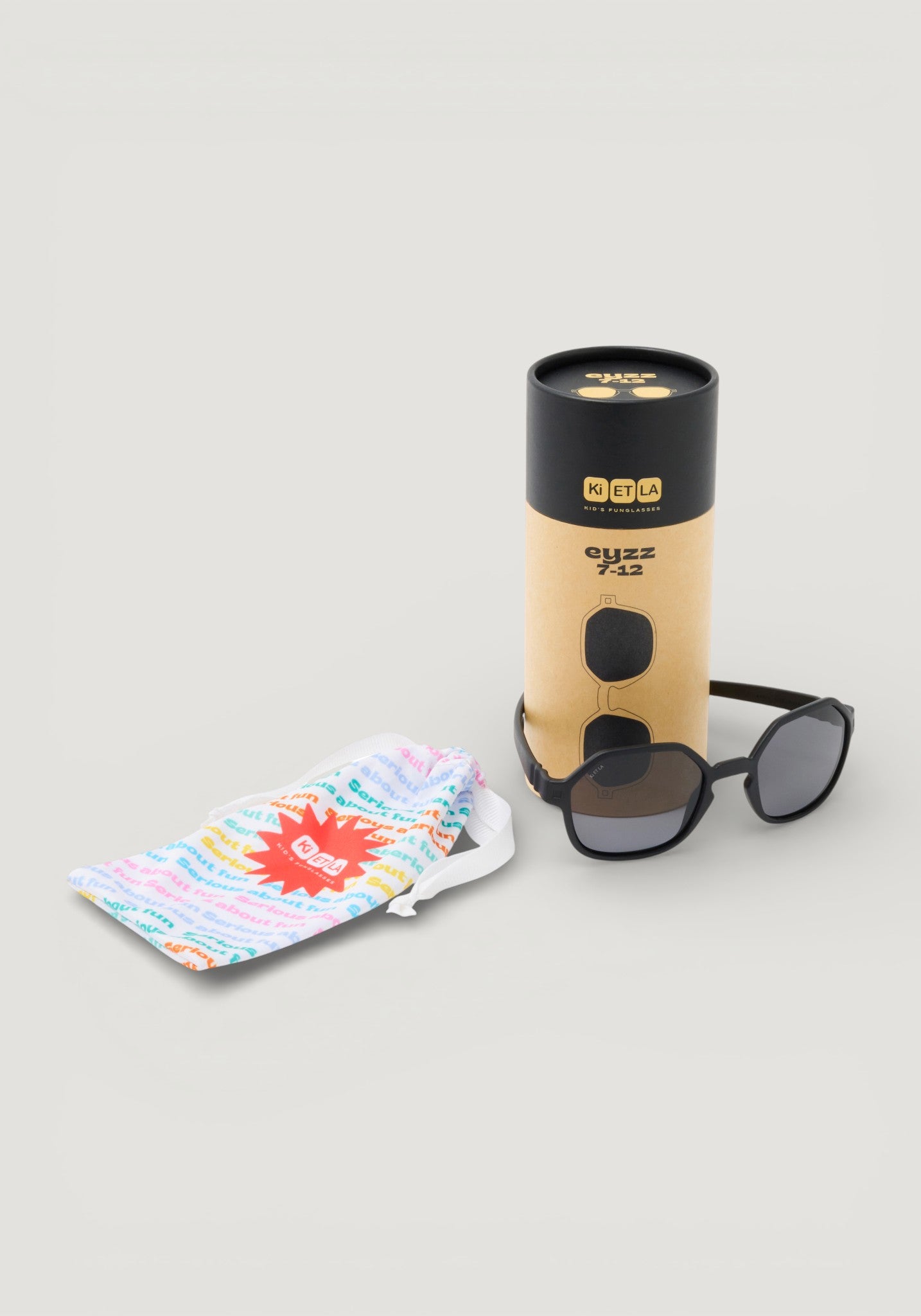 Ochelari de soare polarizați 4-12 ani - Eyzz Black
