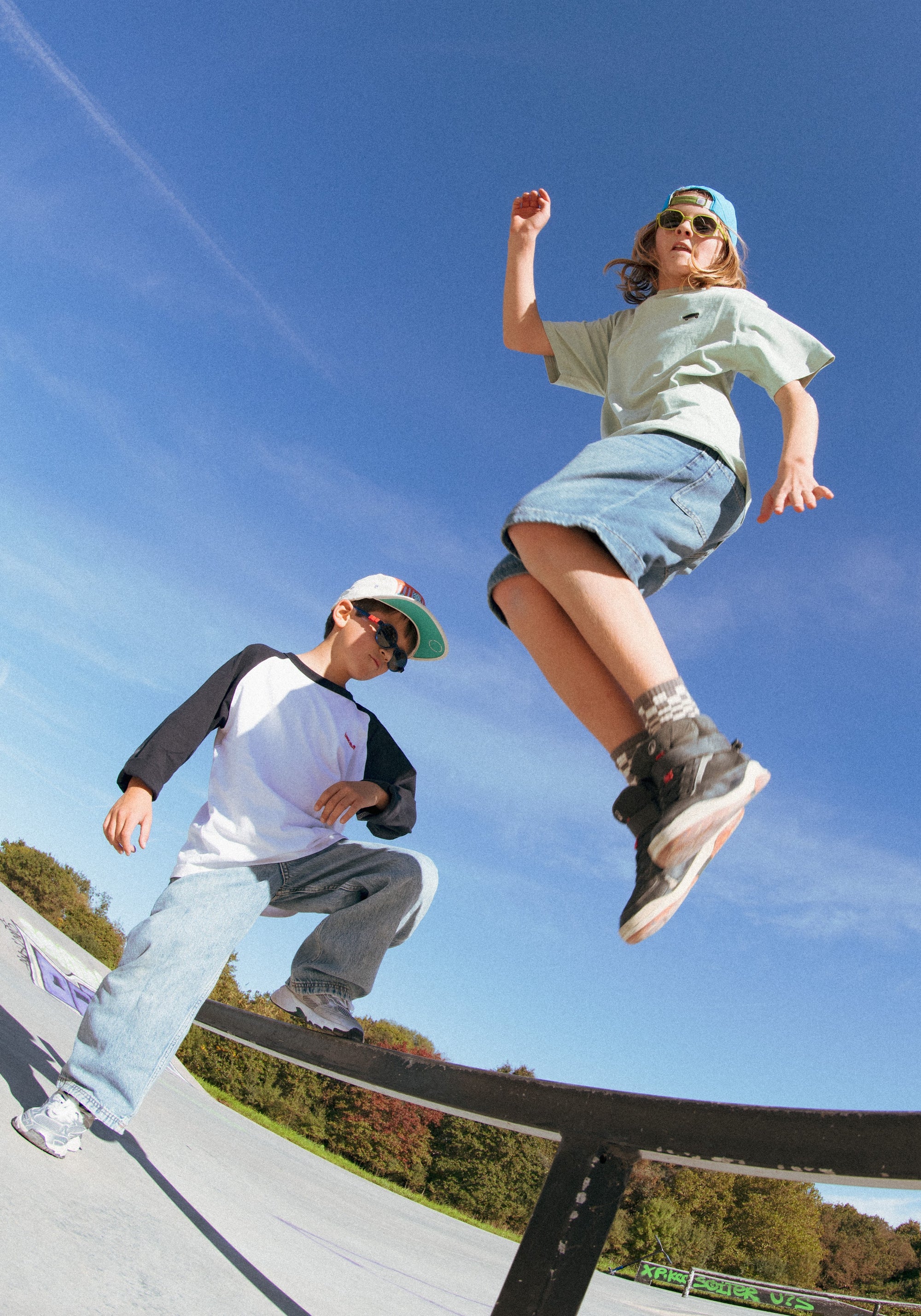 Ochelari de soare polarizați 4-12 ani - Eyzz Olive