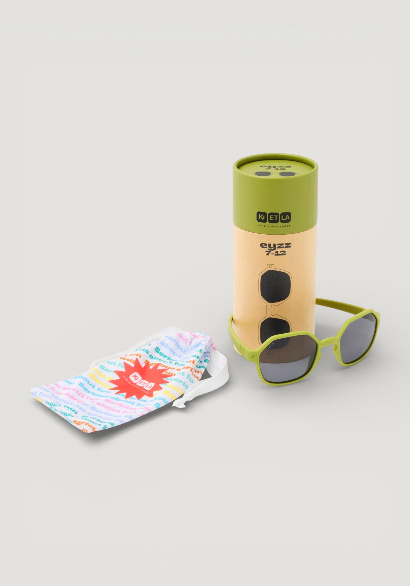 Ochelari de soare polarizați 4-12 ani - Eyzz Olive