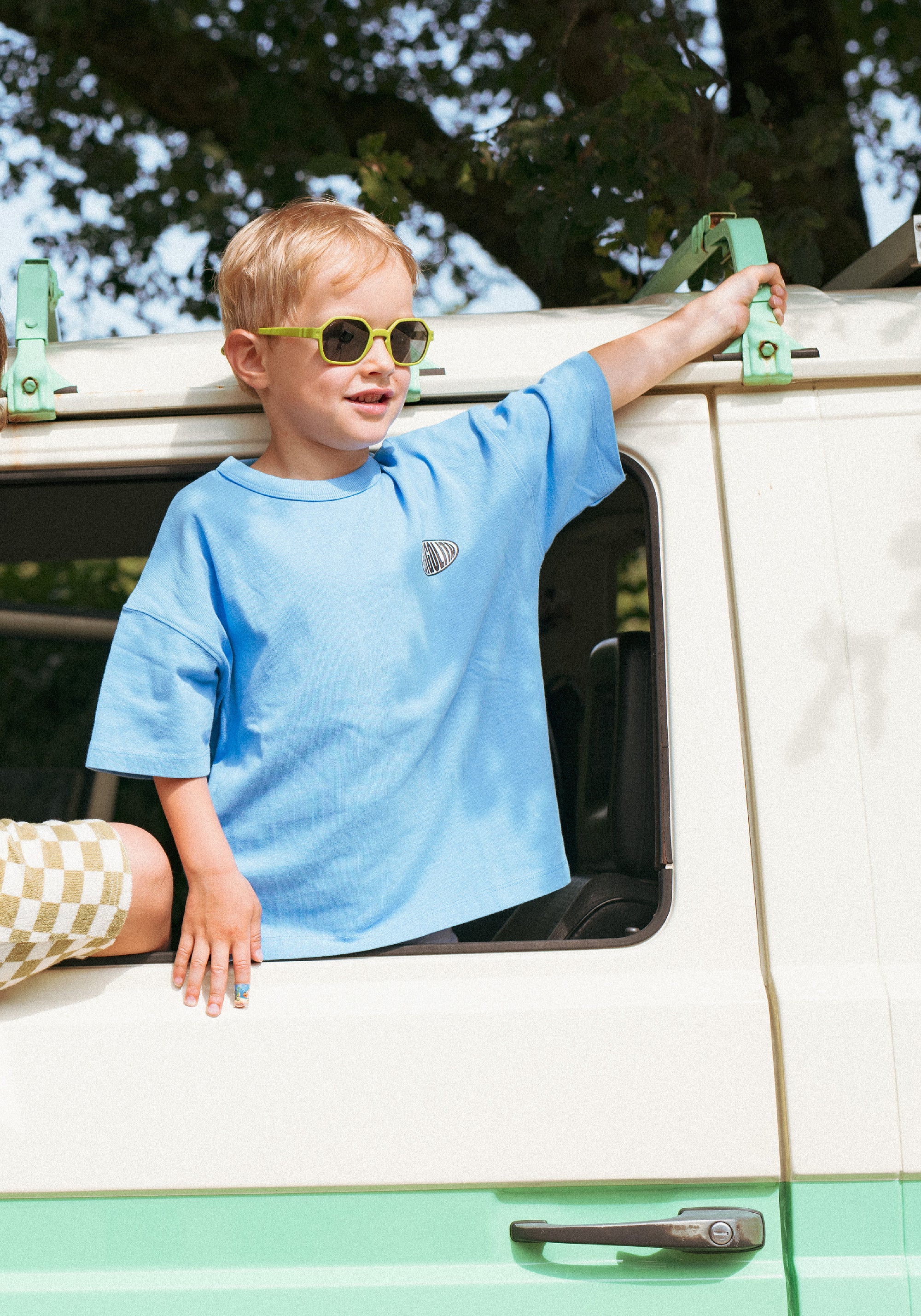 Ochelari de soare polarizați 4-12 ani - Eyzz Olive