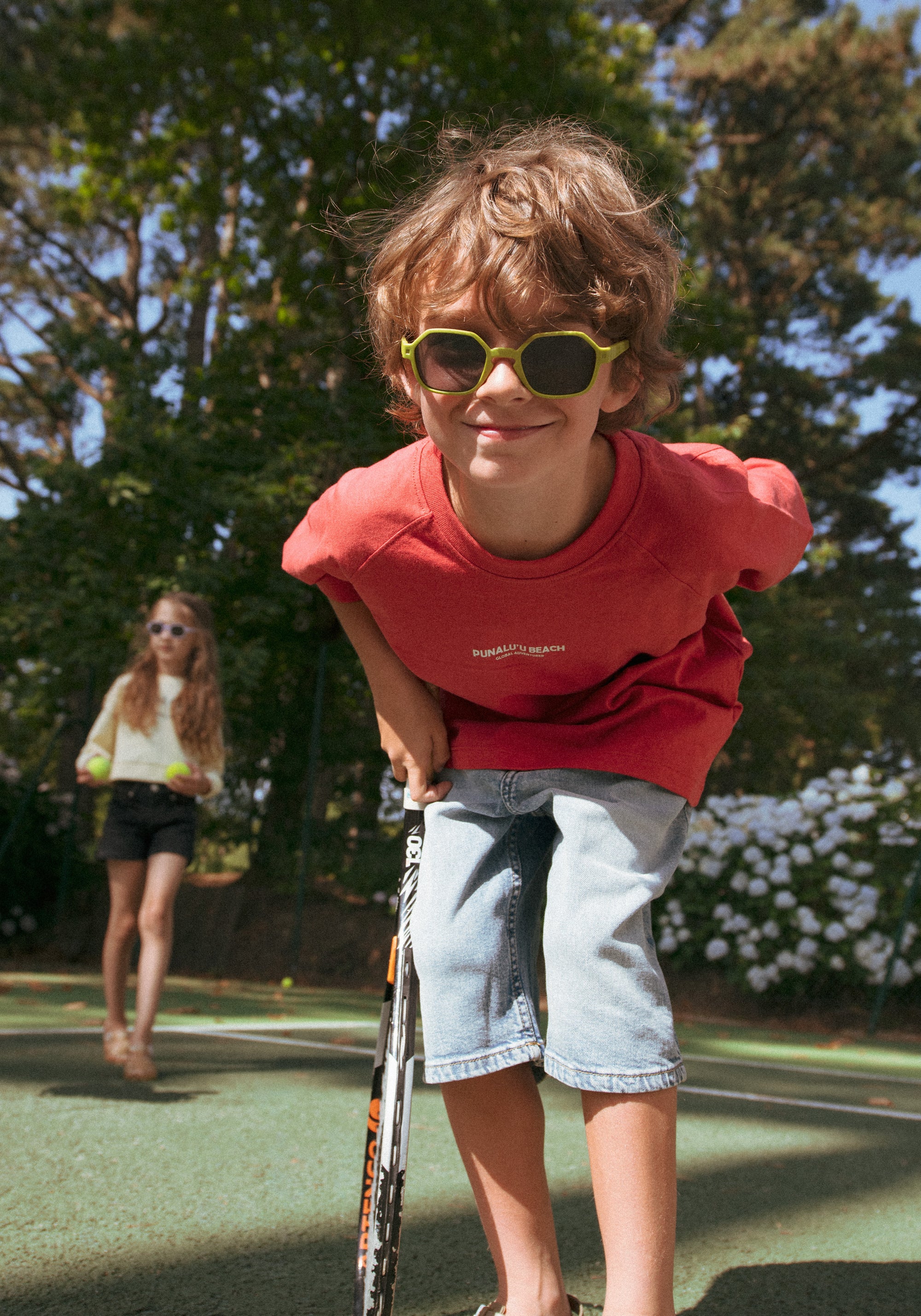 Ochelari de soare polarizați 4-12 ani - Eyzz Olive