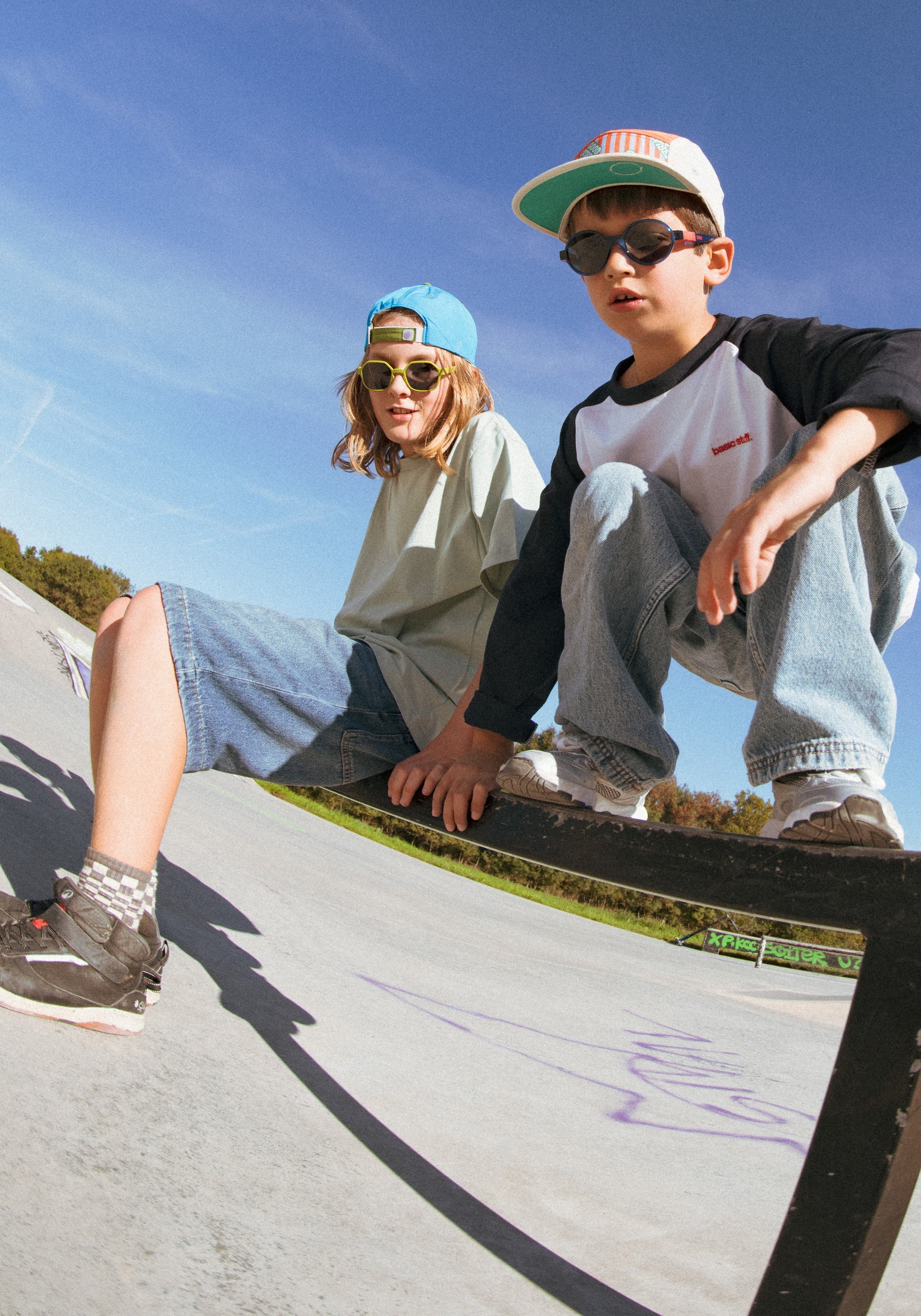 Ochelari de soare polarizați 4-12 ani - Eyzz Olive