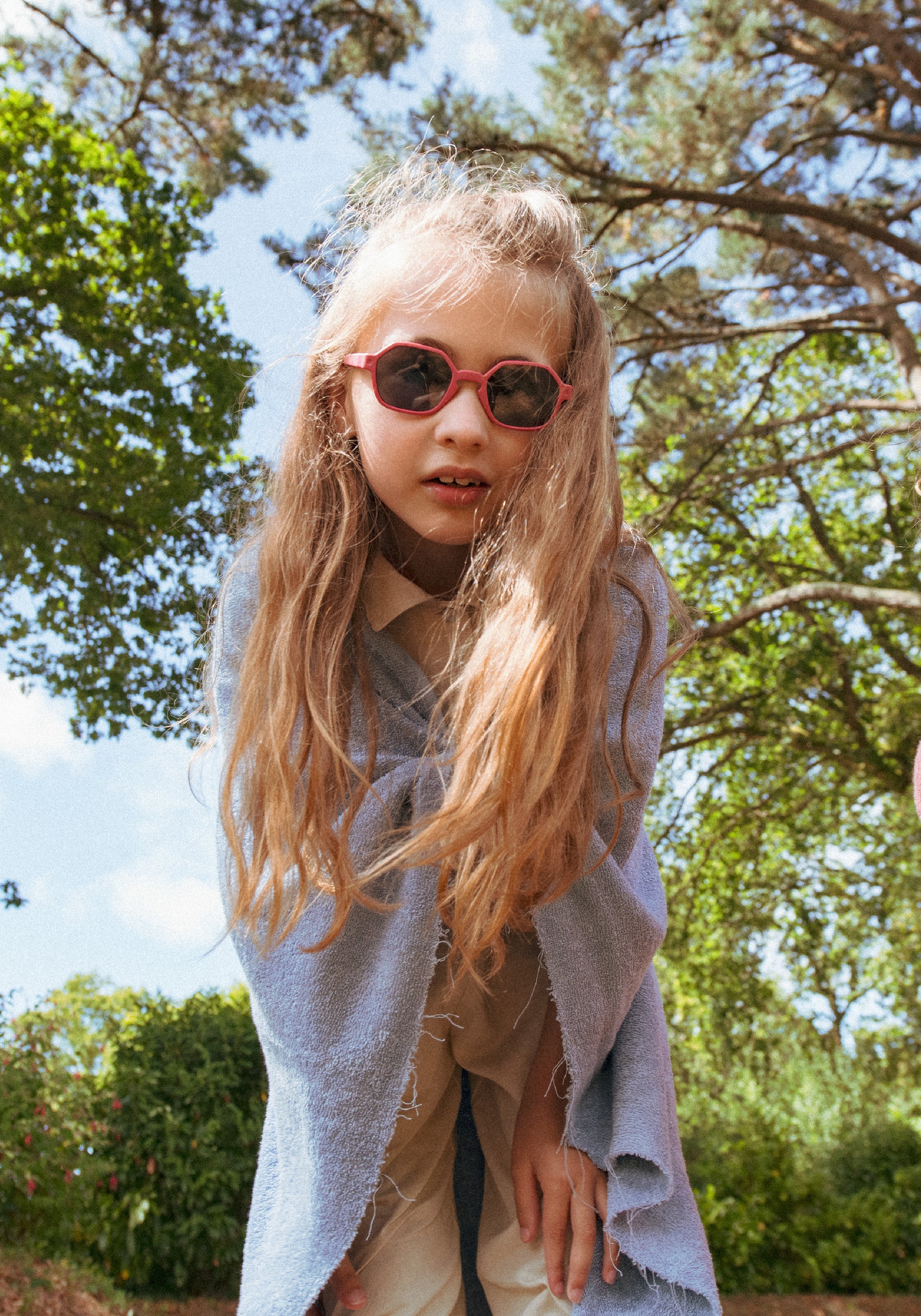 Ochelari de soare polarizați 4-12 ani - Eyzz Raspberry