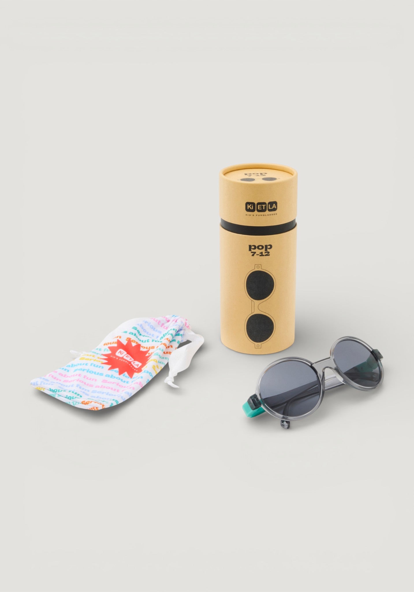 Ochelari de soare polarizați 4-12 ani - Pop Black Lagoon