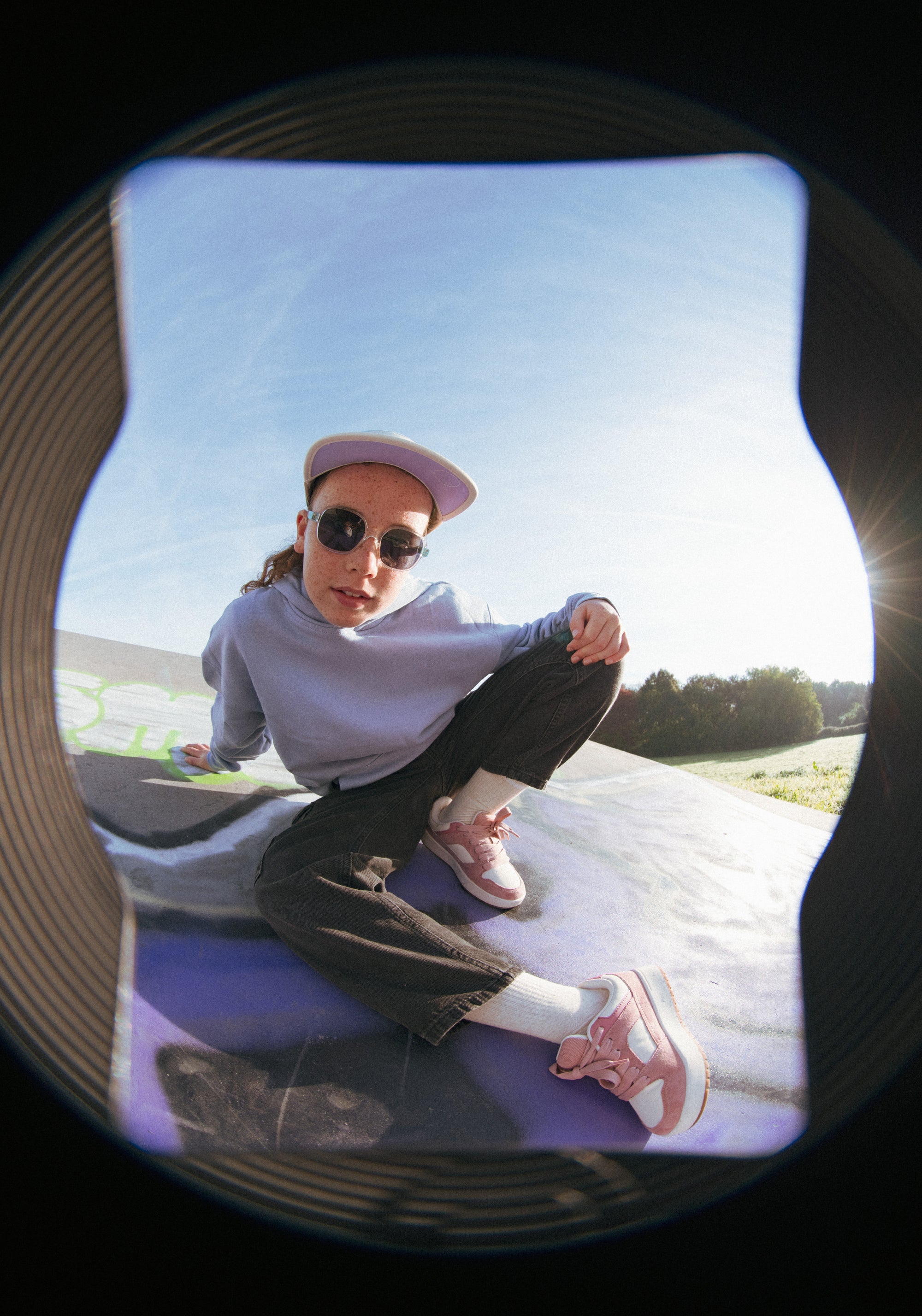 Ochelari de soare polarizați 4-12 ani - Urban Cristal Blue