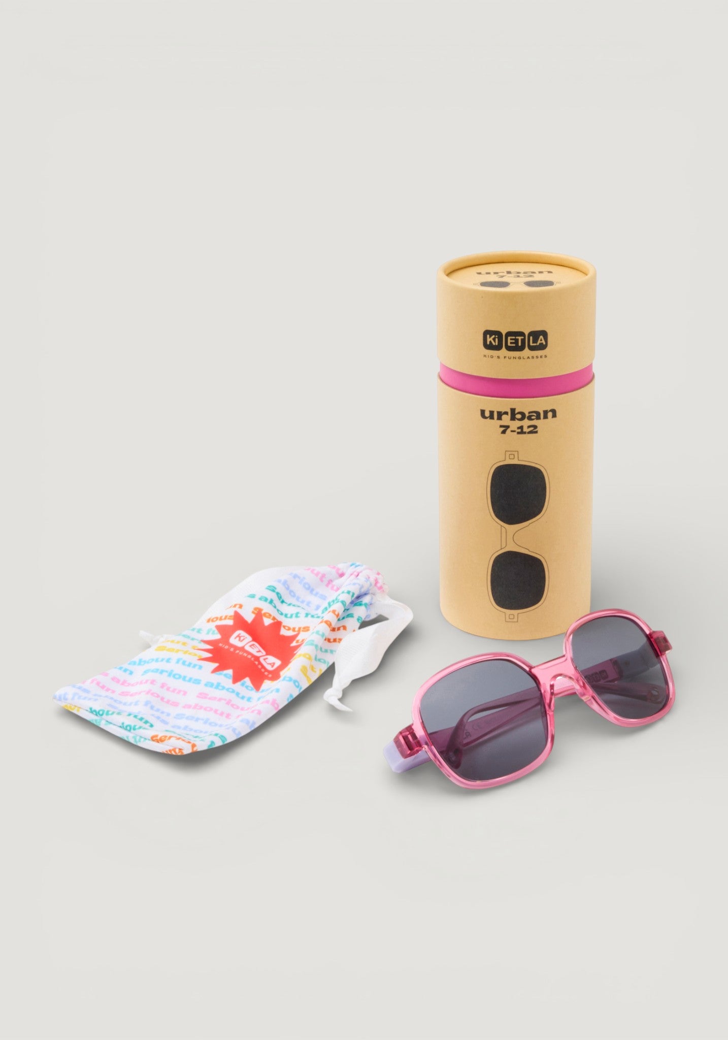 Ochelari de soare polarizați 4-12 ani - Urban Fuschia Lavender