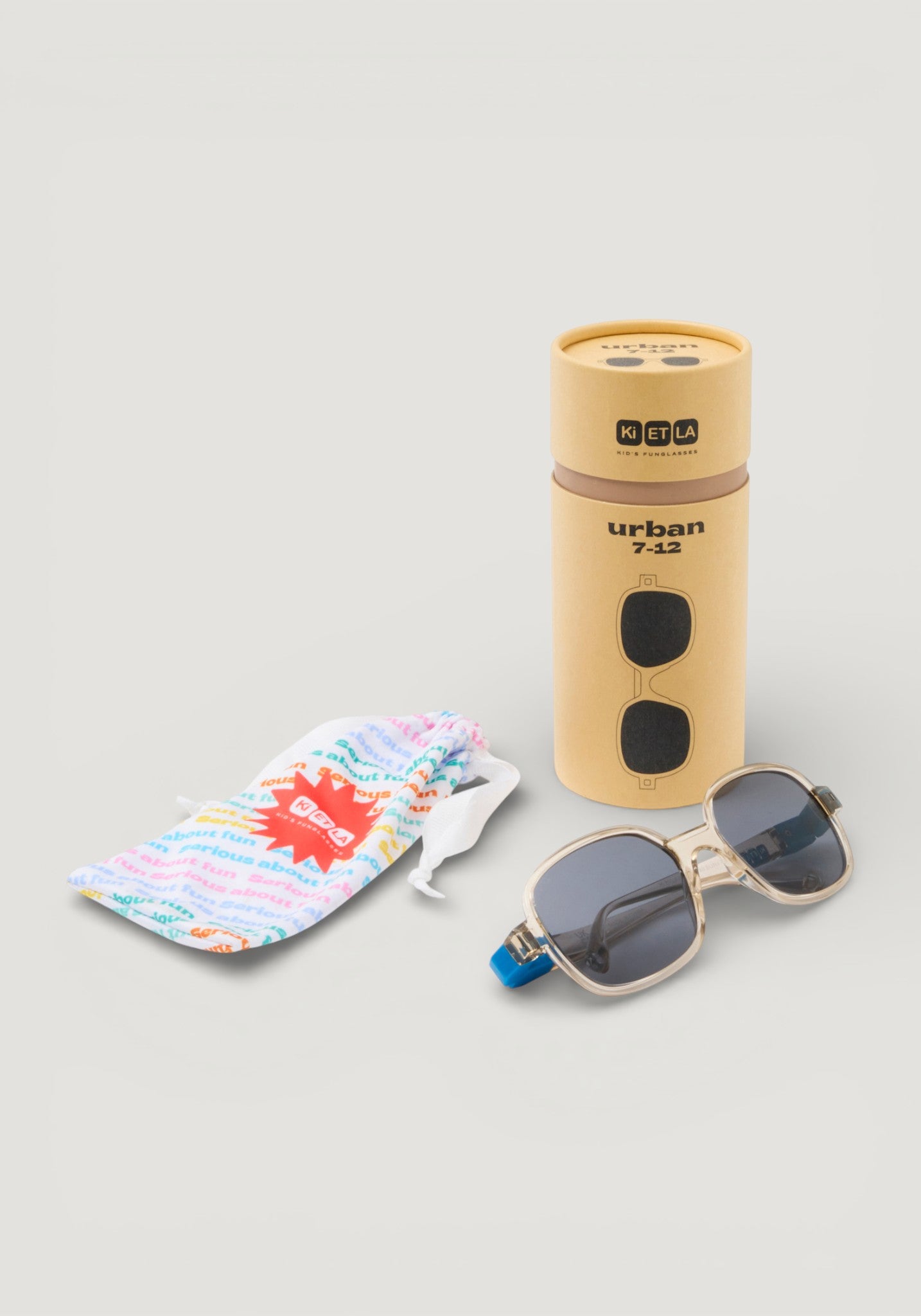 Ochelari de soare polarizați 4-12 ani - Urban Moka Blue