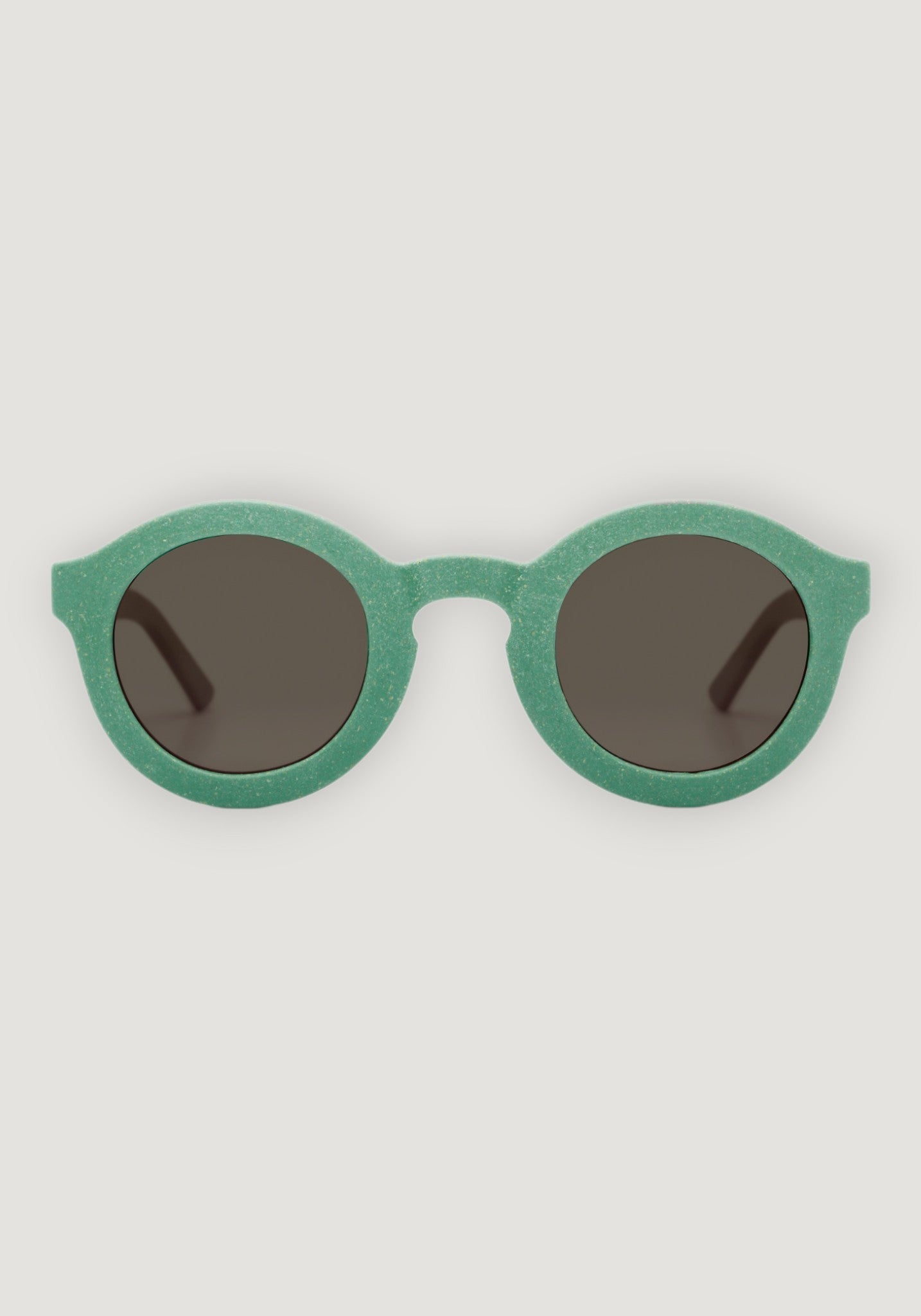 Ochelari de soare 4-8 ani - Round Bright Green Cream HipHip.ro