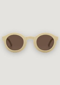 Ochelari de soare 4-8 ani - Round Lemon Cream HipHip.ro