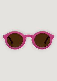 Ochelari de soare 4-8 ani - Round Rasberry Cream HipHip.ro