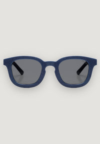 Ochelari de soare 4-8 ani - Square Navy Cream HipHip.ro