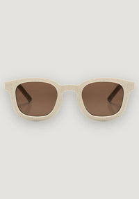 Ochelari de soare 4-8 ani - Square Vanilla Cream HipHip.ro