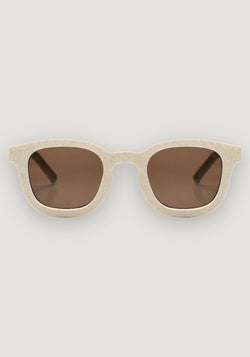 Ochelari de soare 4-8 ani - Square Vanilla Cream HipHip.ro