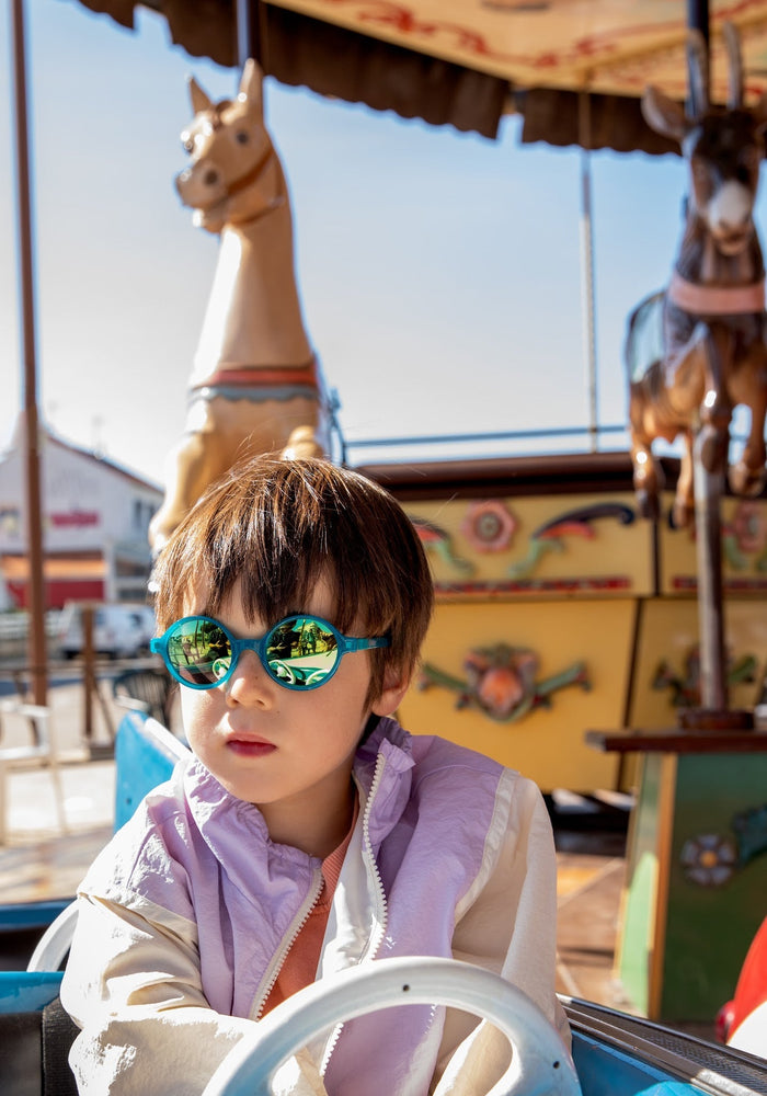 Ochelari de soare Mirror 4-9 ani - Round Peacock Ki ET LA HipHip.ro