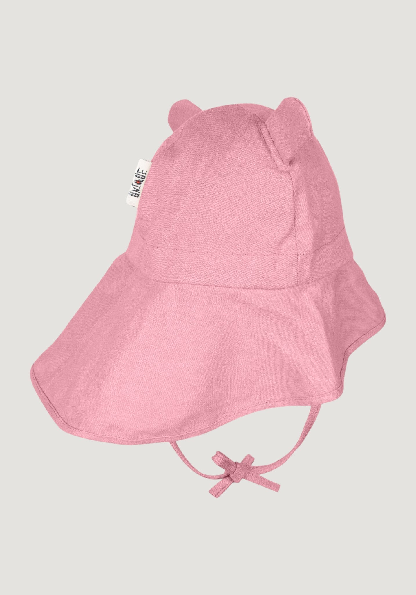 Pălărie ajustabilă din cânepă și bumbac - Teddy Bear Strawberry Milk
