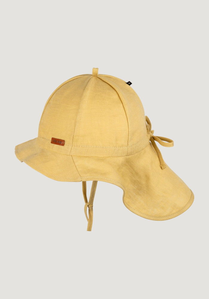 Pălărie ajustabilă din in - Banana Cream Pure Pure HipHip.ro