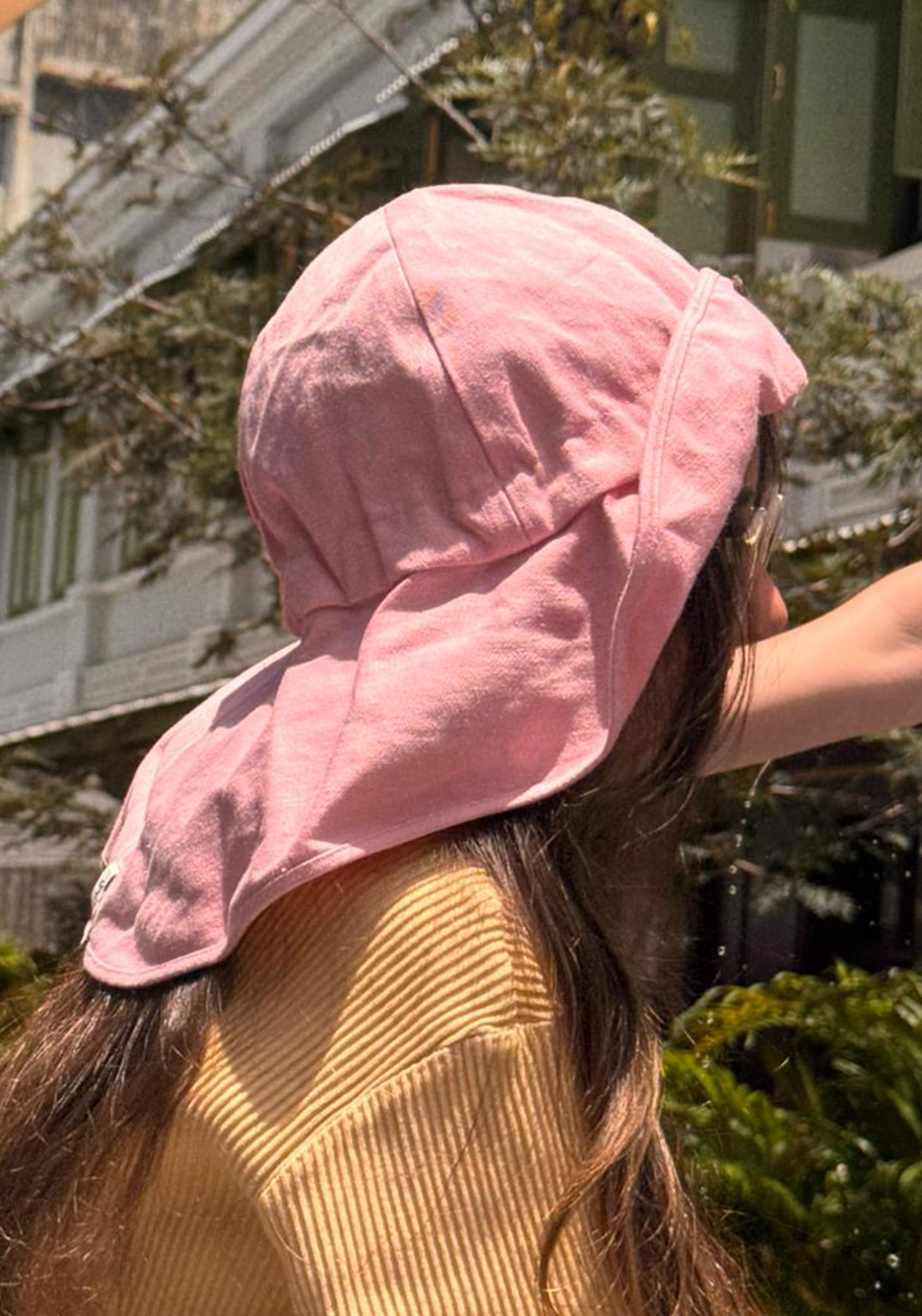 Pălărie ajustabilă Original din cânepă și bumbac - Strawberry Milk