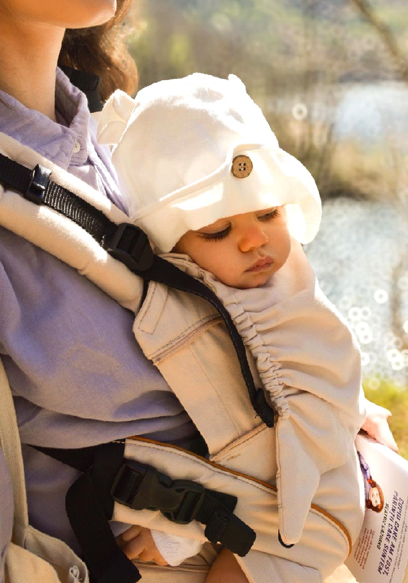 Pălărie ajustabilă Original din cânepă și bumbac - Teddy Bear Natural