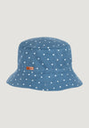 Pălărie bucket din in - Blue White Pure Pure HipHip.ro
