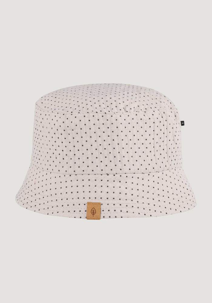 Pălărie bucket din muselină dublă de bumbac - Sand Dots Defaut Title