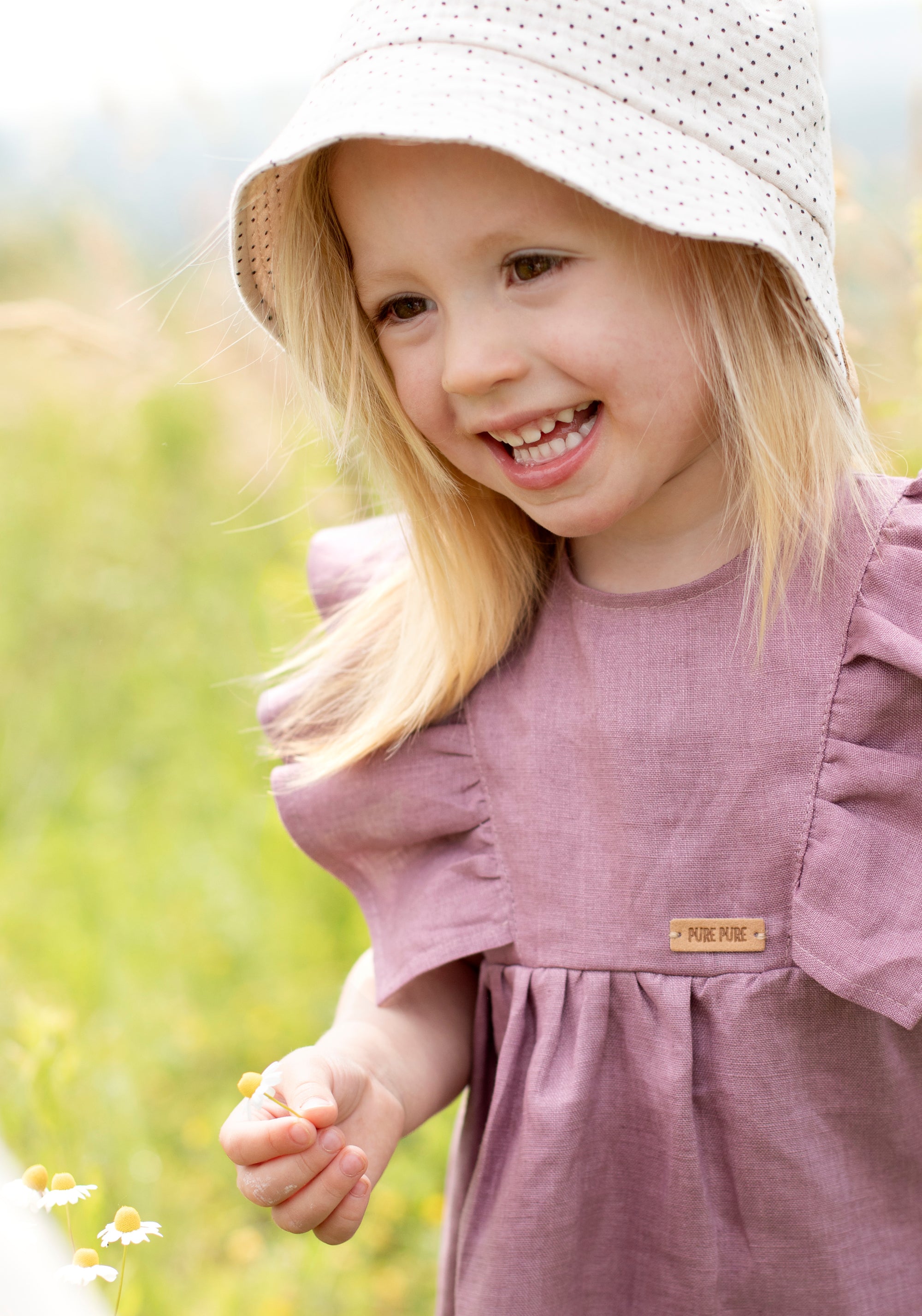 Rochie din in - Mauve Defaut Title
